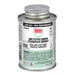 Oatey - 4 oz. ABS to PVC Transition Cement - California Compliant