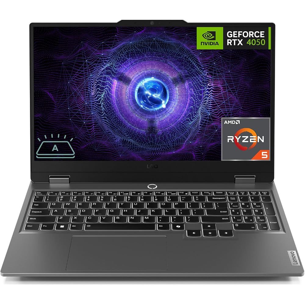 Lenovo LOQ Gaming Laptop, 15.6" AMD Ryzen 5 7235HS Processor,  GeForce RTX 4050, 16GB DDR5, 1TB SSD