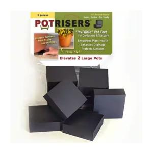 POTRISERS 2 in. Square Risers 6 Pcs