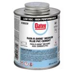 Oatey - Rain-R-Shine 16 oz. Medium Blue PVC Cement - California Compliant