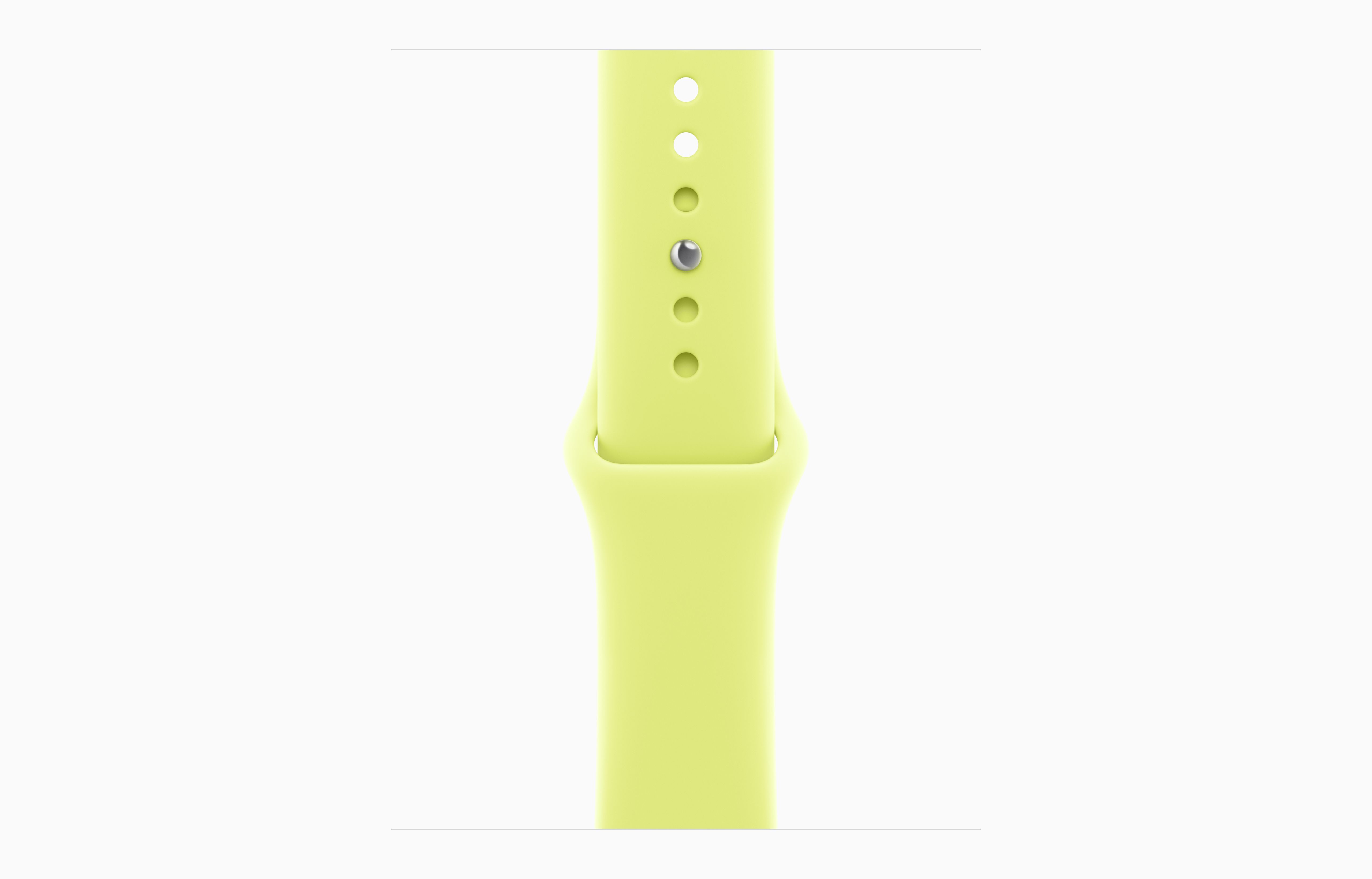 Apple Watch Series 11 Aluminum GPS – Silver (Neon Yellow Sport Band) - Image 3