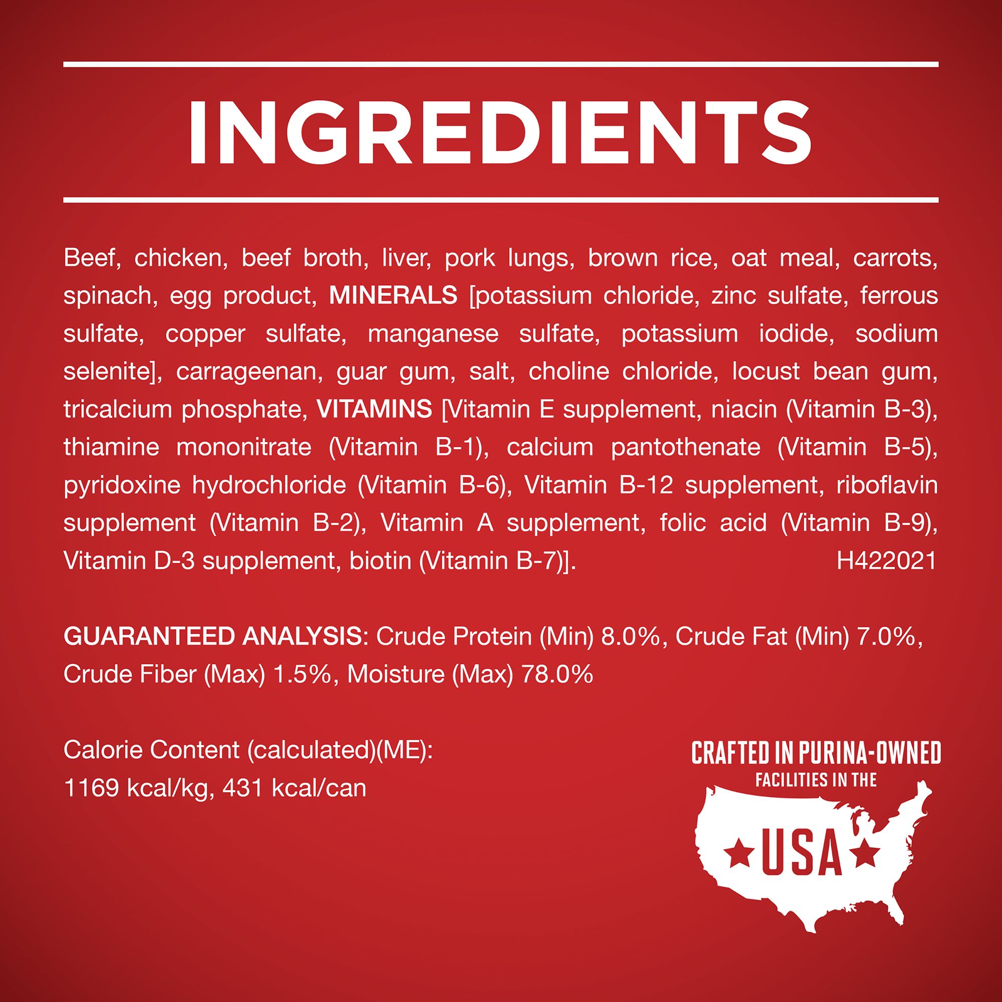 Purina ONE Classic Ground Beef & Brown Rice Entree Wet Dog Food - Image 5