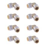 Max 1/2 in. Brass Push-to-Connect 90-Degree Elbow Fitting Pro Pack (8-Pack) # UR248J8