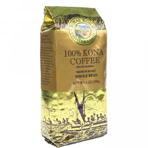 Royal Kona 100% Kona Medium Roast Whole Bean Coffee - 7oz pack of 1