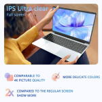 KUU 15.6" FHD Laptop, Intel Alder Lake N95, 16GB RAM, 512GB SSD, Backlit Keyboard, Windows 11 Pro