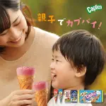 Caplico Strawberry Chocolate Dry Ice Cream Cone Puffed Snack Sweet Glico Japan