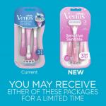 Gillette Venus Sensitive Women's Disposable Razors 3PCS -2PK