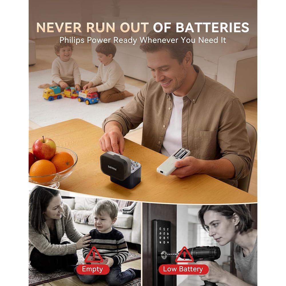 PHILIPS Rechargeable AAA Lithium Battery 8 Pack - Image 9