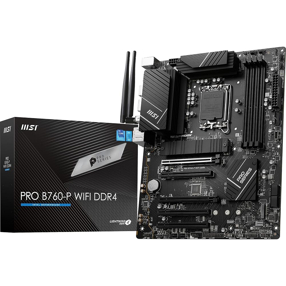 MSI PRO B760-P WiFi DDR4 ProSeries Motherboard