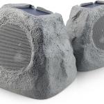 iHome - Outdoor Rechargeable Bluetooth Solar Rock Speakers with TWS Linking