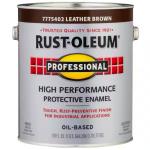 Rust-Oleum Professional - 1 gal. High Performance Protective Enamel Gloss Leather Brown Oil-Based Interior/Exterior Paint Leather Brown Gloss