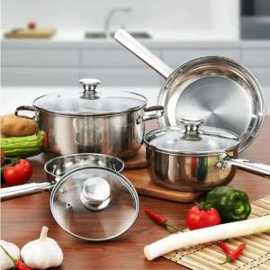 Euro Home 7 Piece Stainless Steel Cookware Set