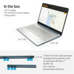 HP 15.6" FHD Laptop, Ryzen 5 5500U, 8GB RAM, 256GB SSD, Spruce Blue (15-ef2729wm)