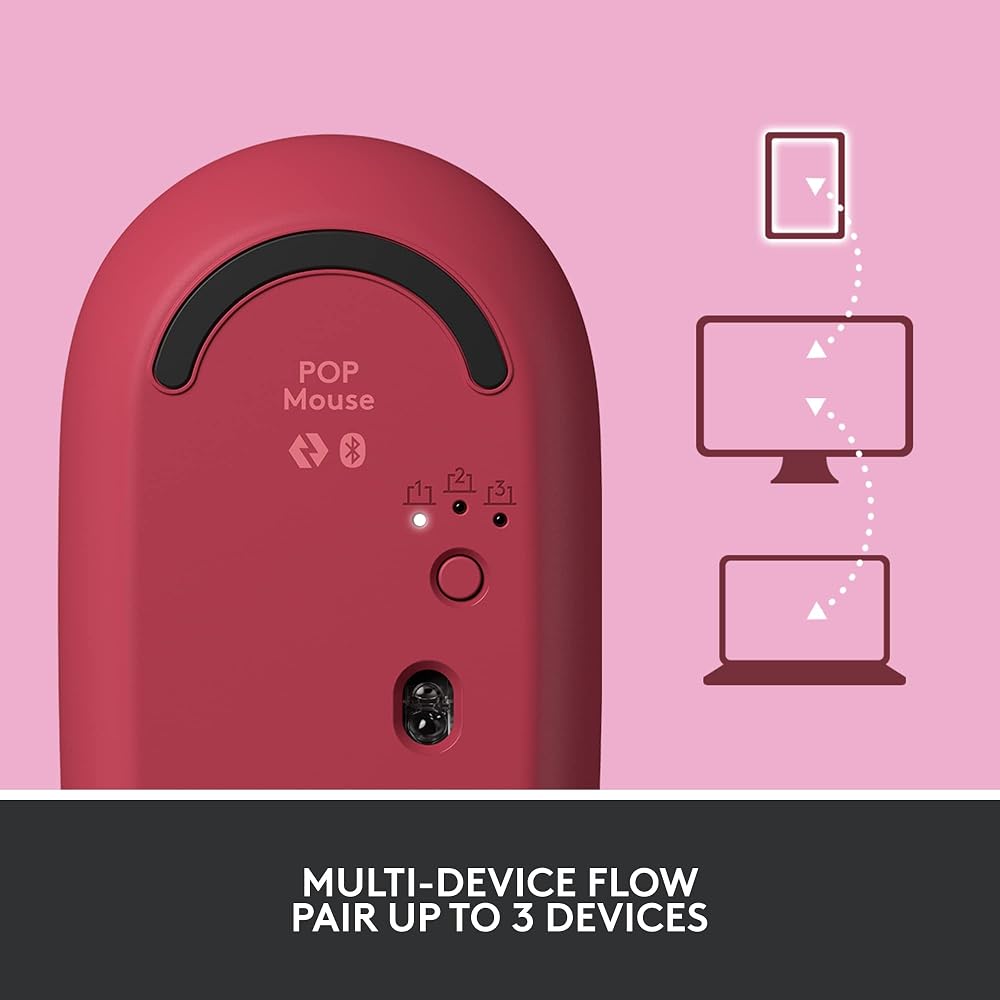 Logitech POP Mouse, Compact and Portable Wireless Bluetooth - Image 8