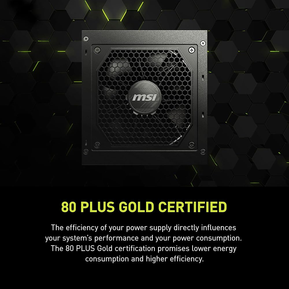 MSI MAG A750GL PCIE 5 & ATX 3.0 Gaming 750W Power Supply - Image 6