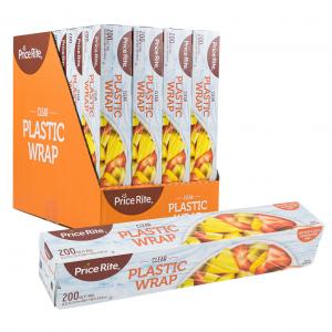 Price Rite (200 sq ft) Clear Plastic Wrap