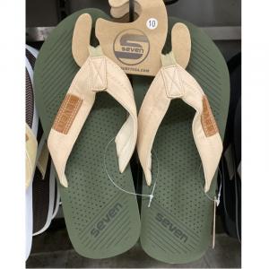 Surf Seven USA Mens Better Flip Flop Olive Size 10