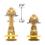 Fluidmaster SetFast 5/16 in. x 2-1/4 in. No Cut Brass Closet Toilet Bolt Kit (7110A-003-P5)