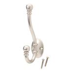 Everbilt Satin Nickel Decorative Coat and Hat Hook (15559)