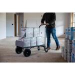 Gorilla 800 lbs. Capacity Convertible Steel Hand Truck, Wide Dual Mode Adjustable Height Handle, Simple/Safe Flatbed Conversion (GH2-8)