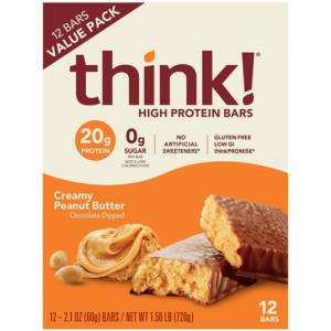 think! High Protein Creamy Peanut Butter Bars 12ct