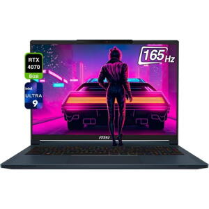 MSI Stealth 16 AI Gaming Laptop, Ultra 9-185H, RTX 4070, 32GB RAM, 1TB SSD, 16" 165Hz FHD+, Win 11, Star Blue
