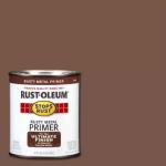 Rust-Oleum - 1 qt. Flat Rusty Metal Interior/Exterior Oil Based Primer