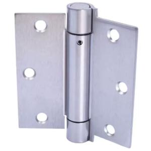 Everbilt 3-1/2 in. Square Radius Adjustable Spring Door Hinge Satin Chrome