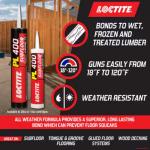 Loctite - PL 400 Subfloor 28 oz. All Weather Latex Construction Adhesive Tan Cartridge (each)