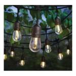 Hampton Bay 24-Light 48 ft. Indoor/Outdoor String Light with S14 Single Filament LED Bulbs