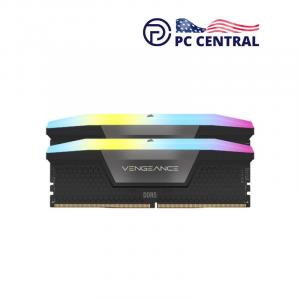 Corsair 64GB VENGEANCE RGB DDR5 6600MT/s DIMM Memory Kit (Black, 2 x 32GB)