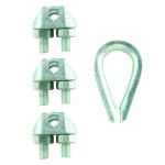 Everbilt 1/16 in. Zinc-Plated Clamp Set (4-Pack)