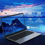 BULANUO 14.1" Student Laptop, Celeron N4000, 6GB RAM, 512GB SSD, Win 11, Office 2024, Wi-Fi 5, BT4.2