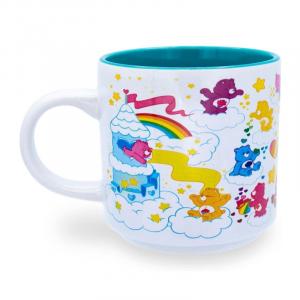 Care Bears "Care-A-Lot" Allover Icons Ceramic Coffee Mug | Coffee Cup For Cocoa, Tea, Beverages | Holds 13 Ounces