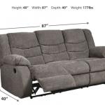 Ashley Tulen (Gray) Reclining Sofa 