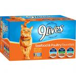 9Lives Cat Food Seafood and Poultry Favorites Variety Pack, 5.5 Oz 24 Cans