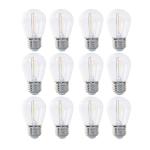 Feit Electric 11-Watt Equivalent S14 String Light LED Light Bulb, Warm White 2200K (12-Pack)