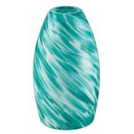 2-1/4 in. Fitter Blue Swirl Glass Oblong Pendant Lamp Shade