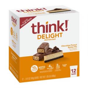 think! High Protein Keto Peanut Butter Bars - 12Pk