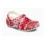 Crocs Unisex Classic Holiday Sweater Clog Red/White Size M2/W4