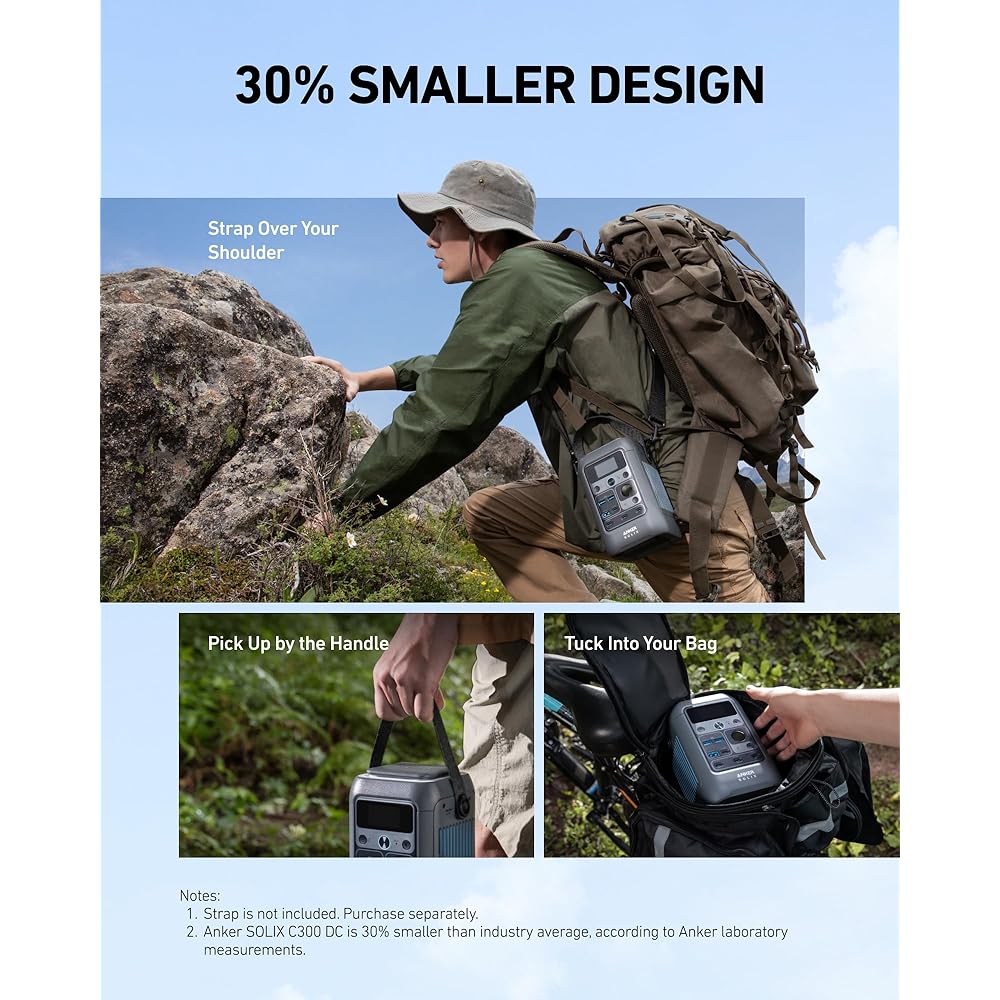 Anker SOLIX C300 DC Power Bank Station and 60W Solar Panel, - Image 4