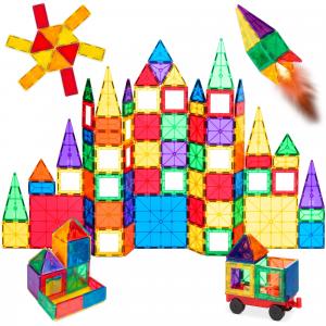 110-Piece Kids Magnetic Tiles Set