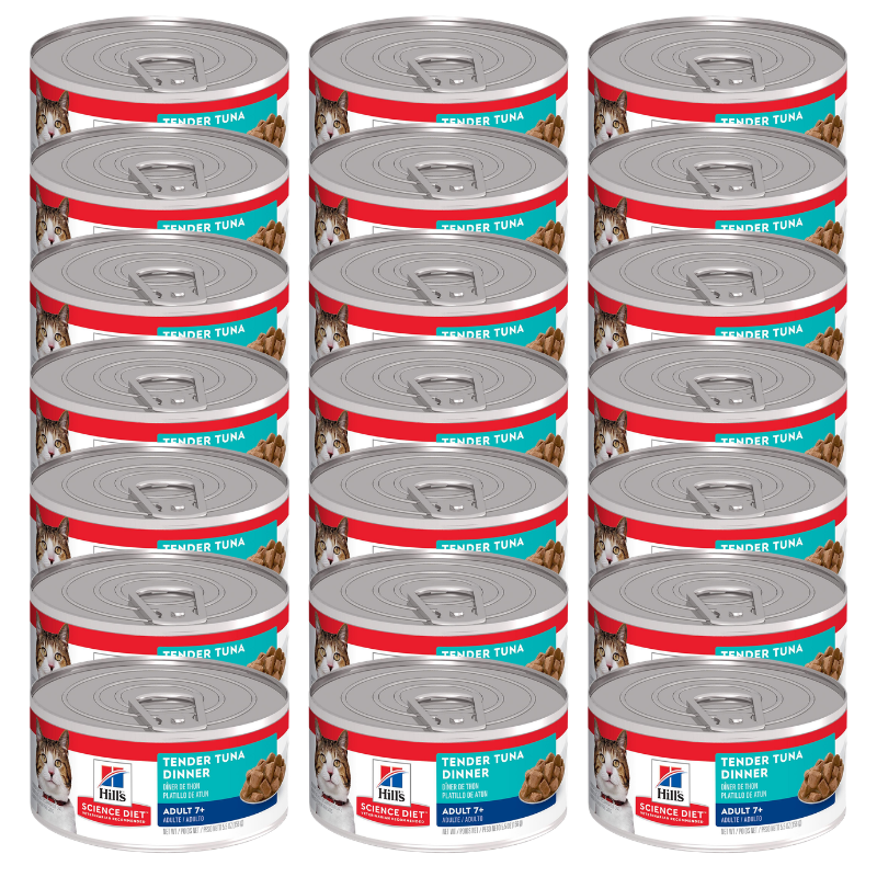 Hill's® Science Diet® Adult Senior 7+ Wet Cat Food - Chunks & Gravy, Tuna