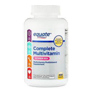 Equate 200 Count Women 50+ Multivitamin / Multimineral Supplement Tablets