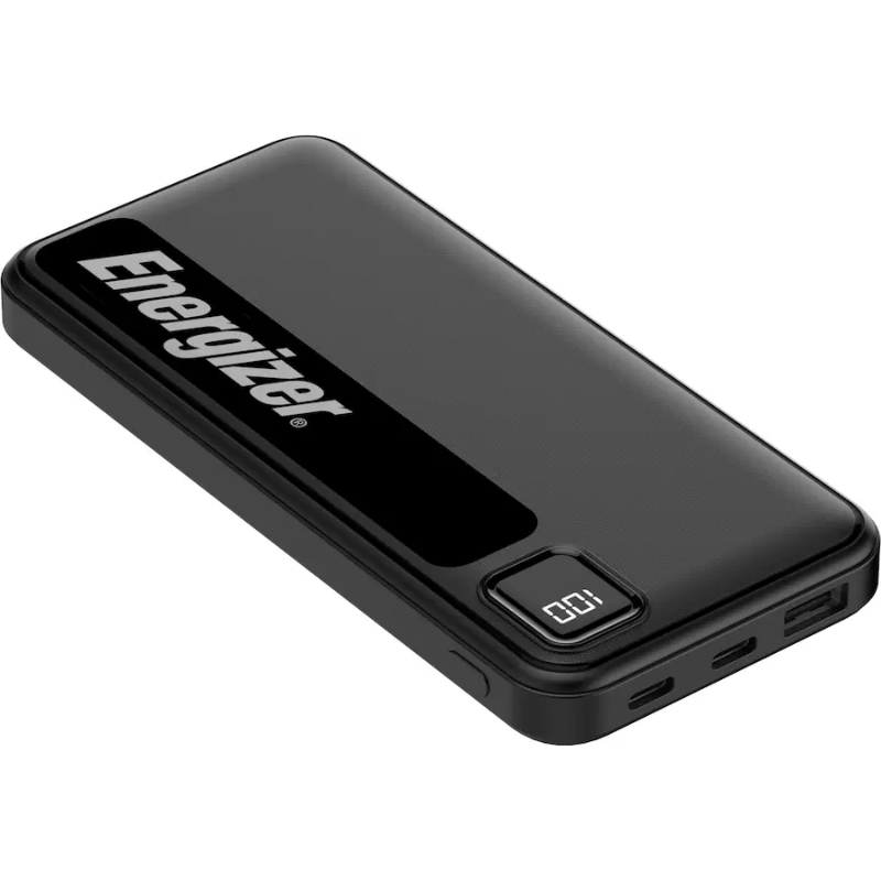 Energizer - MAX 10,000mAh 15W USB-C 3-Port Power Bank