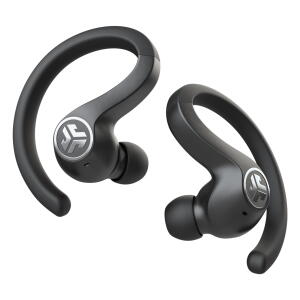 JLab JBuds Air Sport True Wireless Bluetooth Earbuds + Charging Case, Black