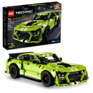 Pull Back Drag Race Toy Car Model Kit LEGO Technic Ford Mustang Shelby GT500 42138