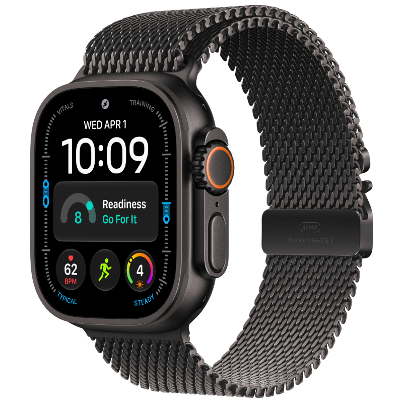 Apple Watch Ultra 4, 49mm Titanium Milanese Loop
