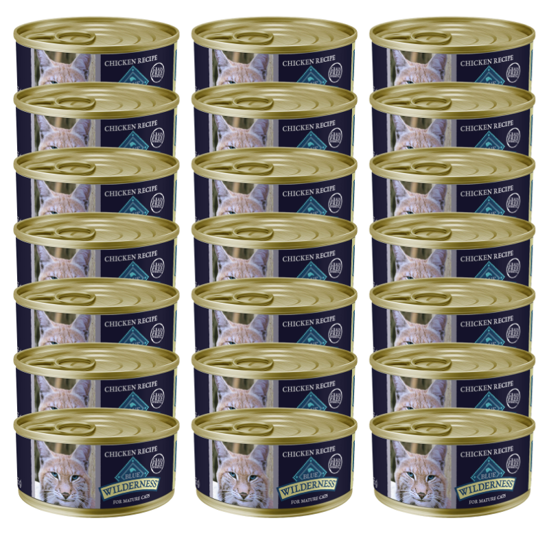 Blue Buffalo® Wilderness&trade;  Senior Wet Cat Food - Grain Free, Pate, Chicken