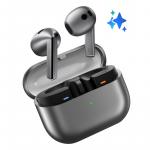 Silver Samsung Galaxy Buds3 Bluetooth Earbuds with Charging Case